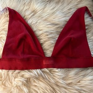 NWT SKIMS Cotton Bralette XL in Brick